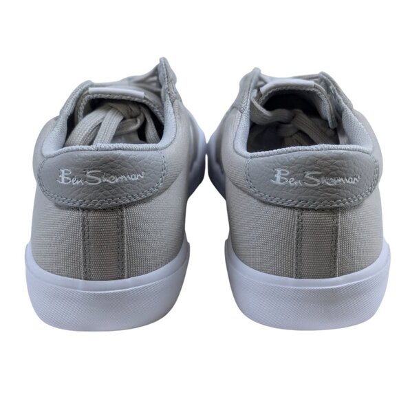 Ben Sherman Mens 10 D Hawthorn Canvas Sneakers Glacier White Beige BSMHAWTC-0813 - Picture 3 of 8